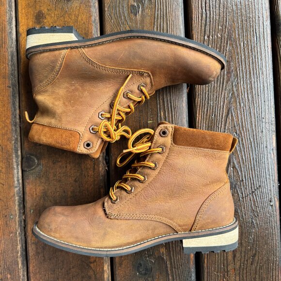 Kodiak Camel Color Waterproof Leather Lace Up Boots in Women's 9 - Picture 3 of 11